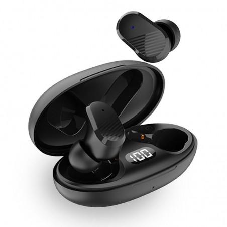 Auriculares Stereo Bluetooth Dual Pod Earbuds COOL Feel Pretos