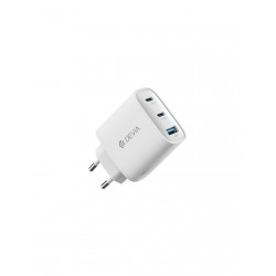 Carregador GaN Devia Extreme PD 65W 2x USB-C + 1x USB-A