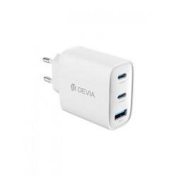 Carregador GaN Devia Extreme PD 65W 2x USB-C + 1x USB-A