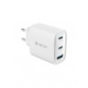 Carregador GaN Devia Extreme PD 65W 2x USB-C + 1x USB-A