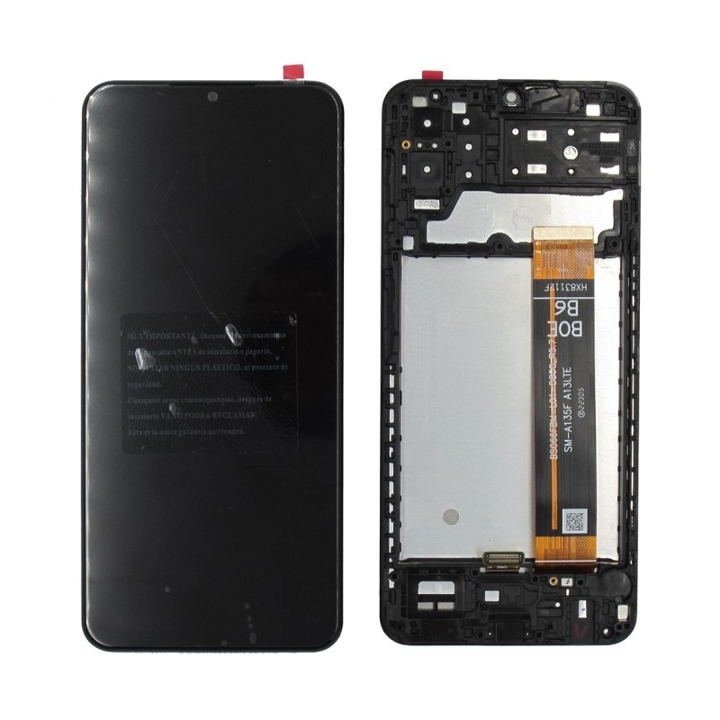 Ecrã + Touch Samsung Galaxy A13 SM-A135, A137 Preto com frame Incell