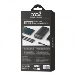 Power Bank Universal 10.000 mAh Carga Rápida 22.5W ( 3 cabos ) Preta