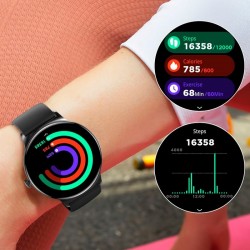 Smartwatch Cool Ultrathin + 2 Correias  (Amoled, Chamadas, Ultra-fino ) Preto