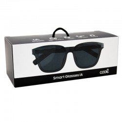 Smart Glasses COOL IA Unissex Óculos de Sol inteligentes Pretos (Chamadas, Música, Tradução)