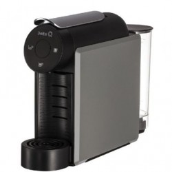 Máquina Cafe Cápsulas Delta Mini Qool Cinzenta + Oferta caixa 40 capsulas café delta q qalidus 10