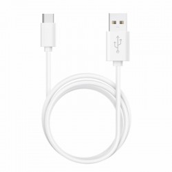 Cabo USB Universal TIPO-C (1.2 metros) Branco 2.4 Amp