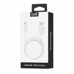 Cabo USB Universal TIPO-C (1.2 metros) Branco 2.4 Amp