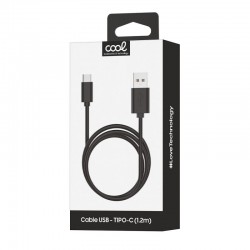 Cabo USB Universal TIPO-C (1.2 metros) Preto 2.4 Amp