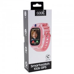 Smartwatch COOL Kids 4G GPS Rosa Silicone (Localização, Chamadas de Vídeo, SIM)