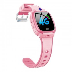 Smartwatch COOL Kids 4G GPS Rosa Silicone (Localização, Chamadas de Vídeo, SIM)