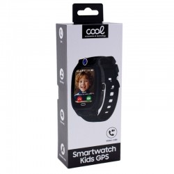 Smartwatch COOL Kids 4G GPS Preto Silicone (Localização, Chamadas de Vídeo, SIM)