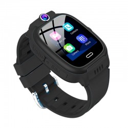Smartwatch COOL Kids 4G GPS Preto Silicone (Localização, Chamadas de Vídeo, SIM)