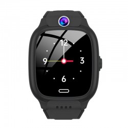 Smartwatch COOL Kids 4G GPS Preto Silicone (Localização, Chamadas de Vídeo, SIM)