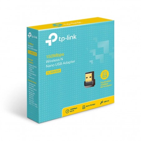 Adaptador TP-Link USB Wi-Fi WLAN 150Mbps Preto - TL-WN725N