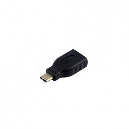 Adaptador USB C Macho - USB A 3.1 Femea (Preto) - AISENS