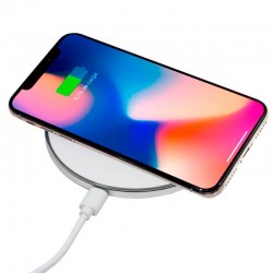 Base Carga Smartphones Inalámbrico Qi Universal COOL (Carga Rápida) Branca