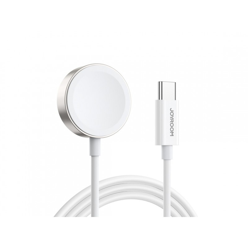 Carregador Magnético JOYROOM S-IW004 Tipo C / USB-C comprimento: 1,2 m (branco) para Apple Watch 1/2/3/4/5/6 / SE / 7/8