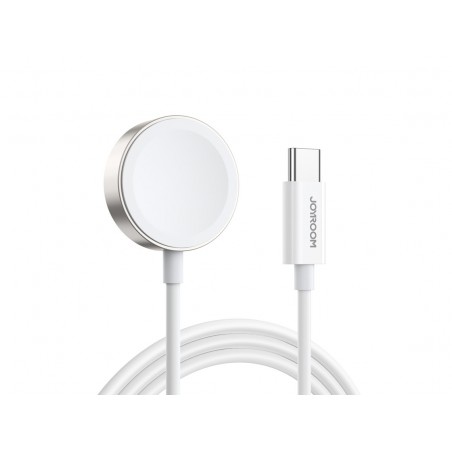 Carregador Magnético JOYROOM S-IW004 Tipo C / USB-C comprimento: 1,2 m (branco) para Apple Watch 1/2/3/4/5/6 / SE / 7/8