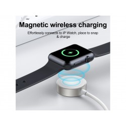 Carregador Magnético JOYROOM S-IW004 Tipo C / USB-C comprimento: 1,2 m (branco) para Apple Watch 1/2/3/4/5/6 / SE / 7/8