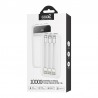 Power Bank Universal 10.000 mAh Carga Rápida 22.5W ( 3 cabos ) Branca