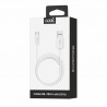 Cabo USB a micro USB 2.4A 1.2mts Cool Branco