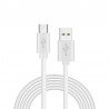 Cabo USB a micro USB 2.4A 1.2mts Cool Branco