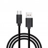 Cabo USB a micro USB 2.4A 1.2mts preto