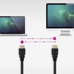 Cabo HDMI 1.4 Nanocable 10.15.1710/ HDMI Macho - HDMI Macho/ 10m/ Negro