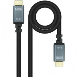 Cabo HDMI 2.1 IRIS 8K Nanocable 10.15.8005/ HDMI Macho - HDMI Macho/ 5m/ Preto