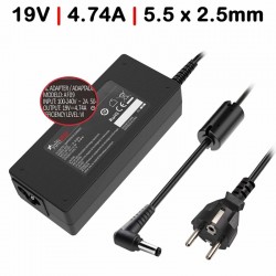 CARREGADOR PARA PORTÁTIL ASUS / TOSHIBA 19V 4.74A 90W  5.5*2.5mm
