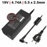 CARREGADOR PARA PORTÁTIL ASUS / TOSHIBA 19V 4.74A 90W  5.5*2.5mm