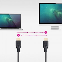 Cabo HDMI 2.0 4K CCS Nanocable 10.15.3902/ HDMI Macho - HDMI Macho/ 2m/ Preto
