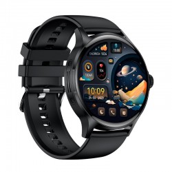 Smartwatch COOL Iris Bracelete Silicone Preto (Amoled, Chamadas, Saúde, Desporto)