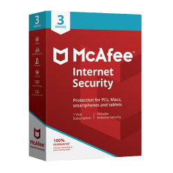 McAfee Internet Security | 3 Dispositivos | 1 Ano | GLOBAL