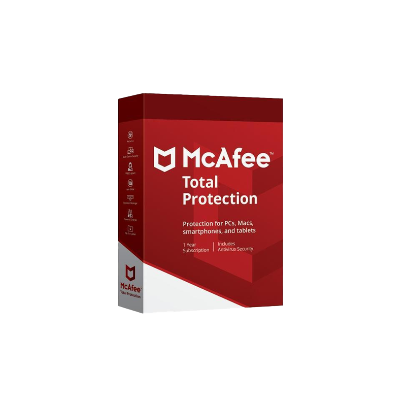 McAfee Total Protection | 10 Dispositivos | 1 Ano | GLOBAL