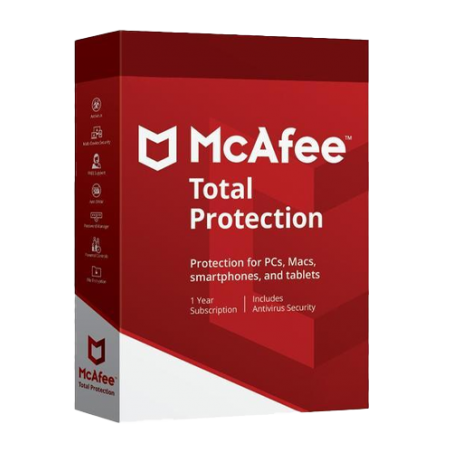 McAfee Total Protection | 10 Dispositivos | 1 Ano | GLOBAL
