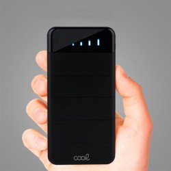 Power Bank Bateria Solar Externa Universal10.000 mAh com 4 Painéis Solares  Preto