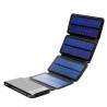 Power Bank Bateria Solar Externa Universal10.000 mAh com 4 Painéis Solares  Preto