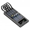 Bateria Externa Universal Power Bank 10.000 mAh + Painel Solar  (4 Conexões ) Preto