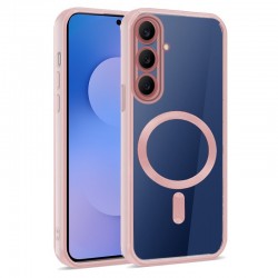 Capa Magnética Samsung S731 Galaxy S25 FE rebordo rosa