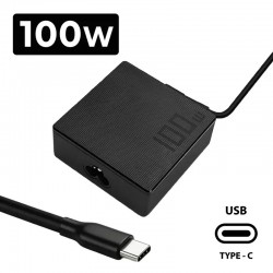 CARREGADOR COMPUTADOR PORTÁTIL  LENOVO USB-C 100W MULTIVOLTAGEM PRETO